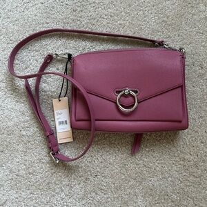 Rebecca Mincoff crossbody, Fig color.